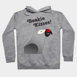 Beakie Kisses African Grey Parrot Hoodie